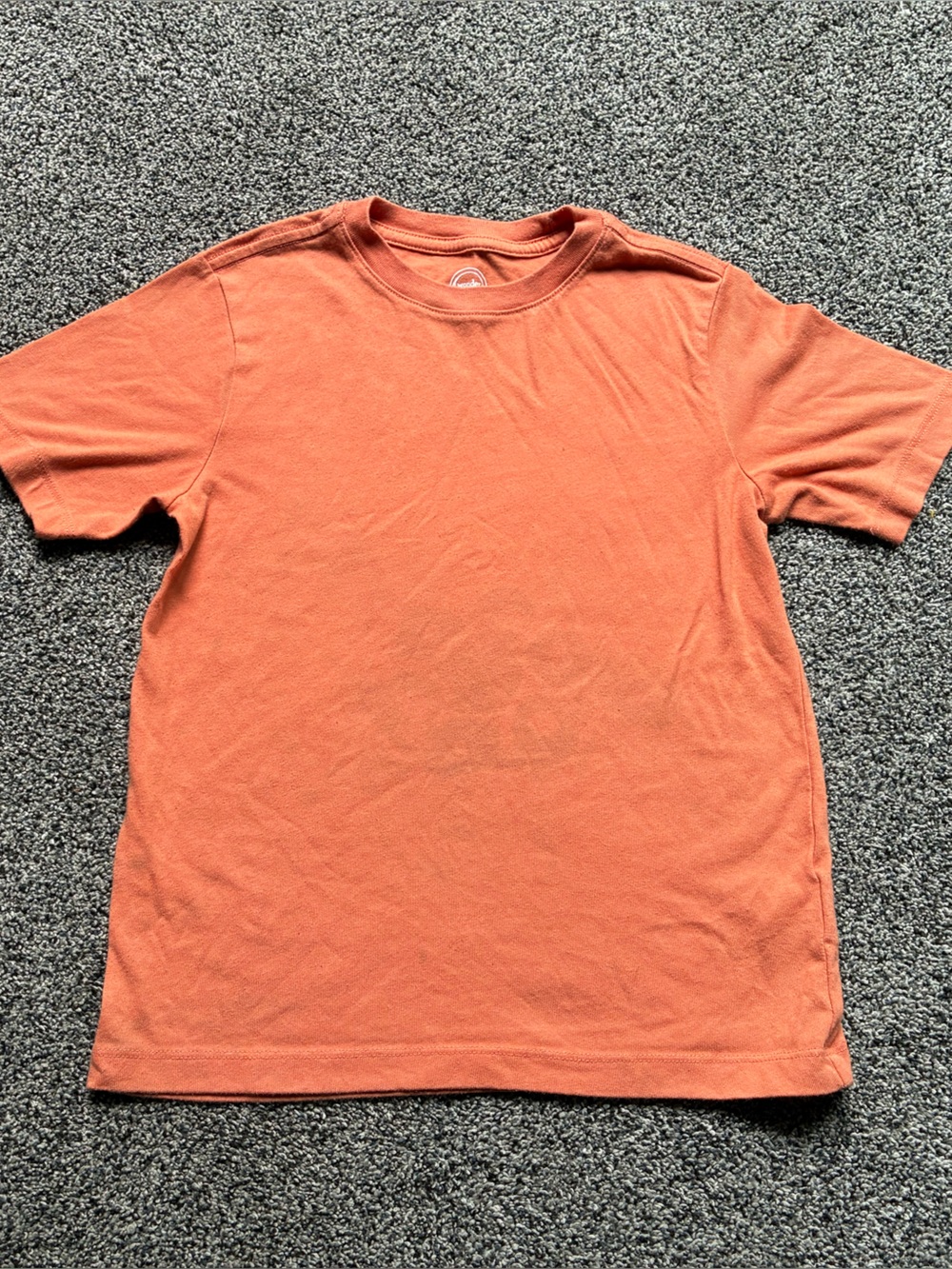 Wonder Nation Boy’s Orange Short Sleeve Tee, Size S (6-7)